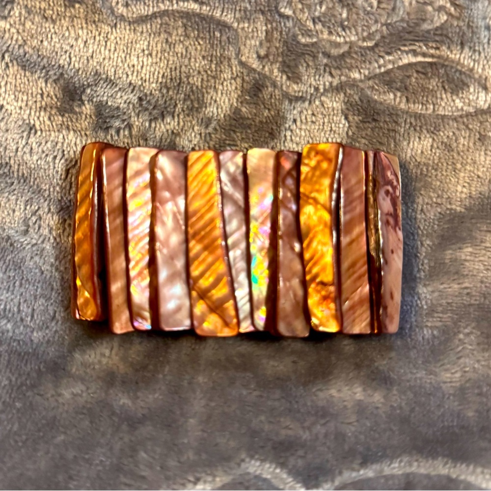 Golden Chunky Elastic Bracelet
